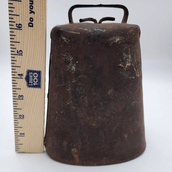 Antique Cow Bell Farm Hand Forged Large Country Rustic Decor - Picture 7 of 8